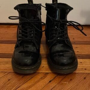 Dr. Martens Black Patent Leather Boots Sz 11 US
